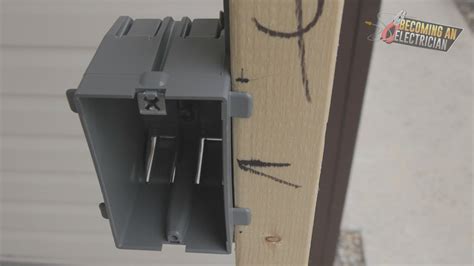 how to install single gang electrical box|single gang electrical outlet box.